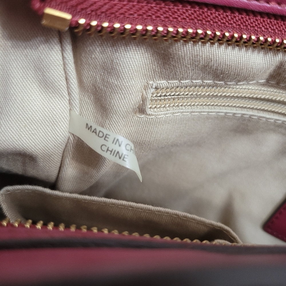 Coach Magenta Leather Chelsea Carryall Satchel - Picture 11 of 16
